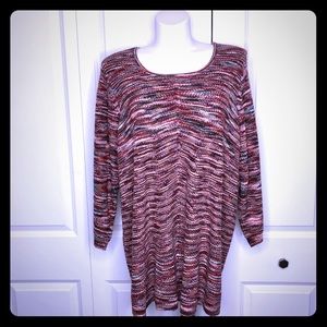 New Dressbarn Avenue Multicolor Sweater 26/28 4XL